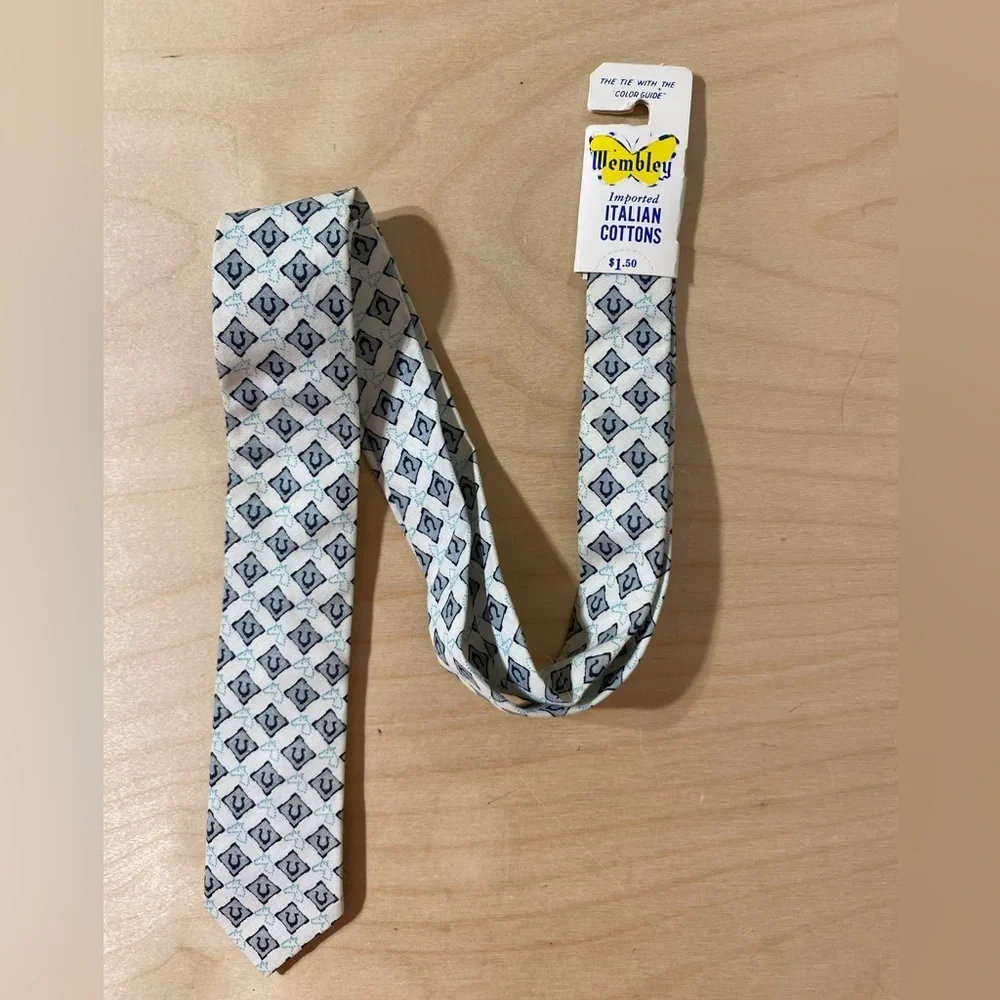 Vintage Wembley  Imported Italian Cotton Tie (CI)